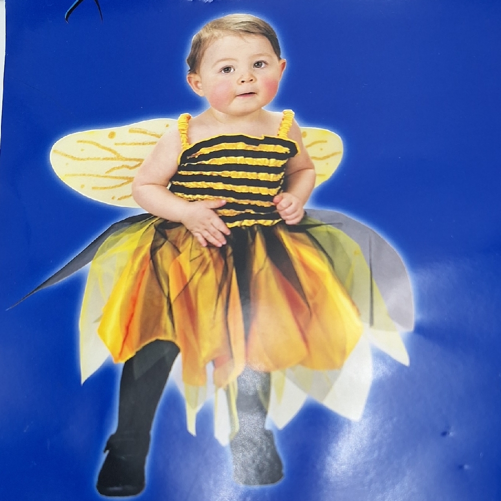 Yellow and Black Bumblebee Kids Costume